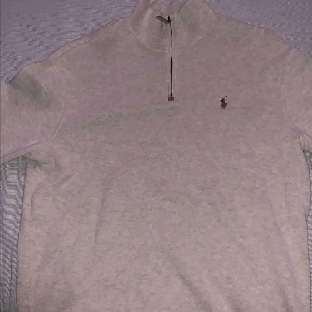 Polo quarter zip- tan